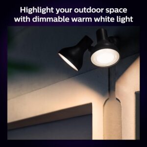 Philips Hue White and Color Ambiance PAR38 Outdoor Spotlight, Two-Pack, Requires Hue Bridge, Compatible with Alexa, Apple HomeKit and Google Assistant