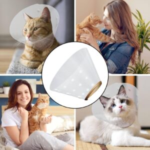 BCOATH Pets Elizabeth Circle Kitten Collars Pet Cat Recovery Collar Cat Recovery Collars & Cones Cat Recovery Neck Cone Cat Kitten Recovery Collar Cat Cone Pet Recovery Cone Rope