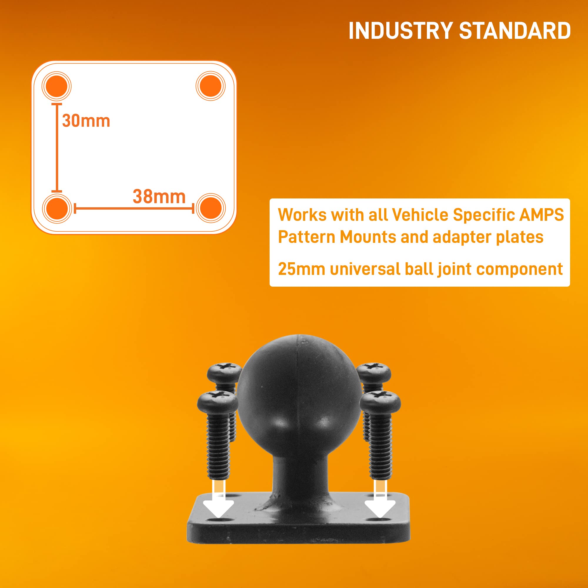 iBOLT XL Barcode Scanner Forklift Pillar Mount for Warehouse Vehicles, Inventory Management, and Material Handling