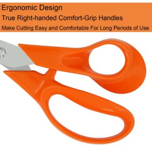 Scissors,8" Ultra Sharp Office Scissors All Purpose Ergonomic Design Comfort-Grip Handles Craft Scissors for Office Home Sewing Fabric School Student Teacher Scissors Set