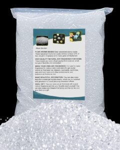 5lb unscented aroma beads for car freshies, clear gel crystal no fragrance, diy homemade natural eva beads bulk