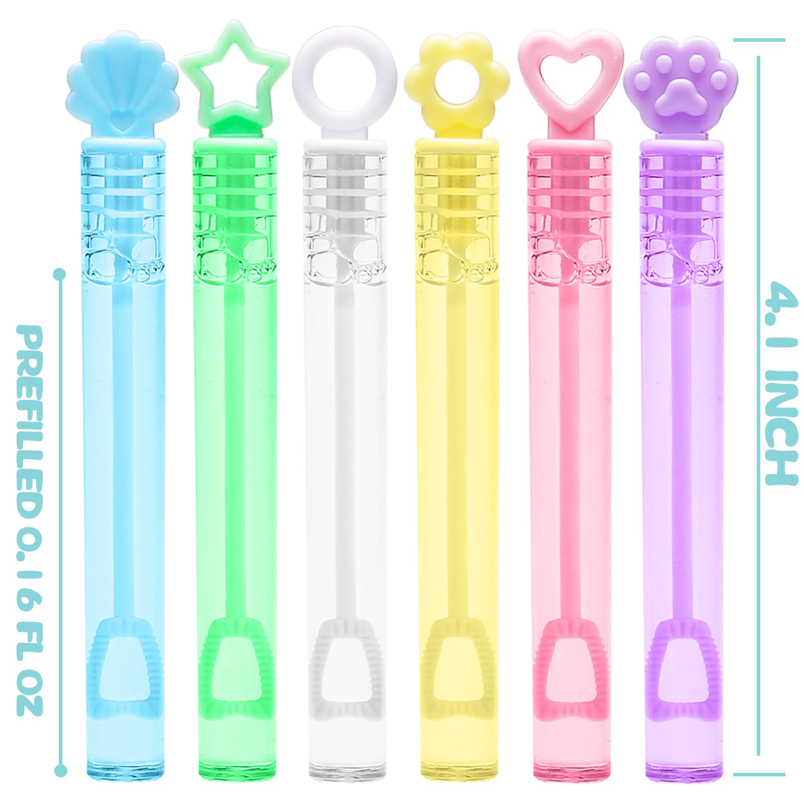 Bubble Party Favors for Kid, 30 Pack Mini Bubbles Bulk with Display Box, Pastel Bubble Wand Sticks Toy for Party Supplies, Birthday, Wedding Decorations, Goody Bag Fillers Stuffers, Carnival Prizes