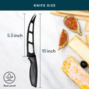 Home Hero 2 Pcs Cheese Knife with Sheath - High Carbon Stainless Steel Chopping Knife with Ergonomic Handle - Razor-Sharp Multi-Purpose Kitchen Knife for Chopping Vegetable and Cooking