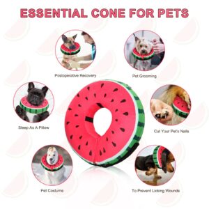 Dog Cone for Large Medium Small Dogs and Cats, Inflatable Dog Donut Collar Cone Soft Recovery Cones for Dogs After Surgery, Adjustable E Collar Does not Block Pet Vision