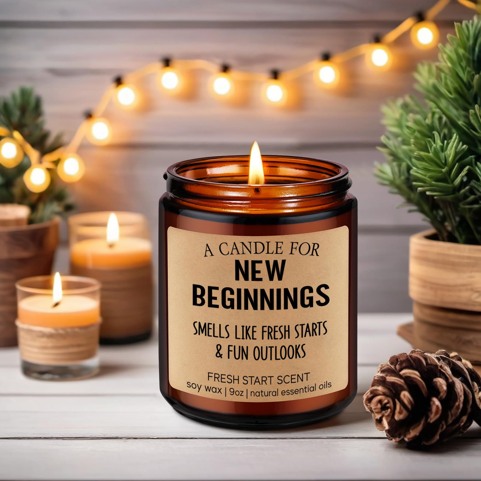 GSPY Candles, New Beginnings Gifts for Women, Men - New Job Gifts, Divorce Gifts, Breakup Gifts, New Year Gifts - Funny New Home, Congratulations, Going Away, Christmas, New Relationship Gifts