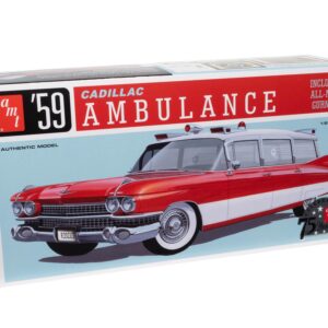 AMT 1959 Cadillac Ambulance w/Gurney 1:25 Scale Model Kit