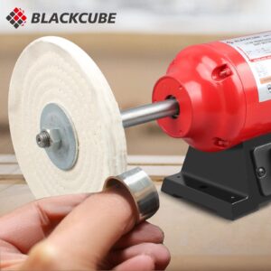 BLACKCUBE Bench Buffer Polisher Motor with 8 Inch Dual Buffering Wheels, Benchtop Polishing Machine for Jewelry, Metal, Wood, Plastic and Knife Sharpening