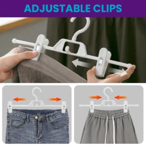 Nipogear Anti-Slip Plastic Pants Drying Clip, Purple, 10 Pieces