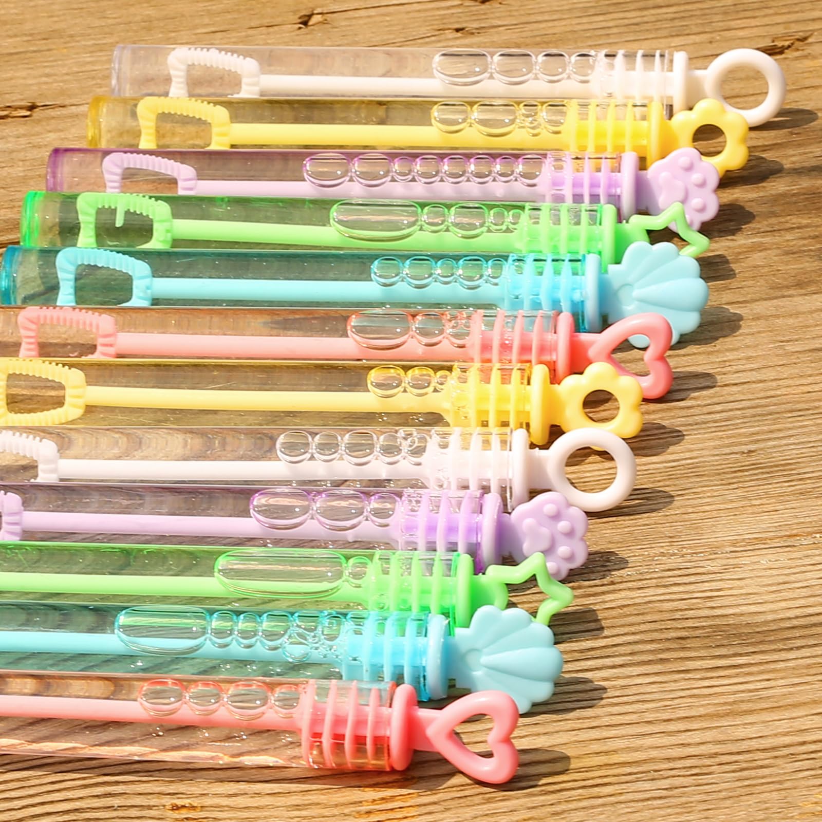 Bubble Party Favors for Kid, 30 Pack Mini Bubbles Bulk with Display Box, Pastel Bubble Wand Sticks Toy for Party Supplies, Birthday, Wedding Decorations, Goody Bag Fillers Stuffers, Carnival Prizes