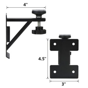 A-KARCK Undermount Sink Brackets for Narrow Cabinet, Sink Repair Kit with Black Coating Prevent Rust, 13 GA Steel Effectively Share Sink Weight(4 PCS)