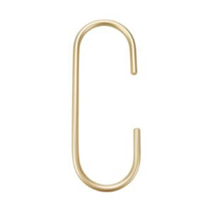 Faotup Aluminium Alloy C-Shape Hooks for Hanging Clothes Heavy Duty Clothes Hooks Closet Accessories Gold(Pack of 4)