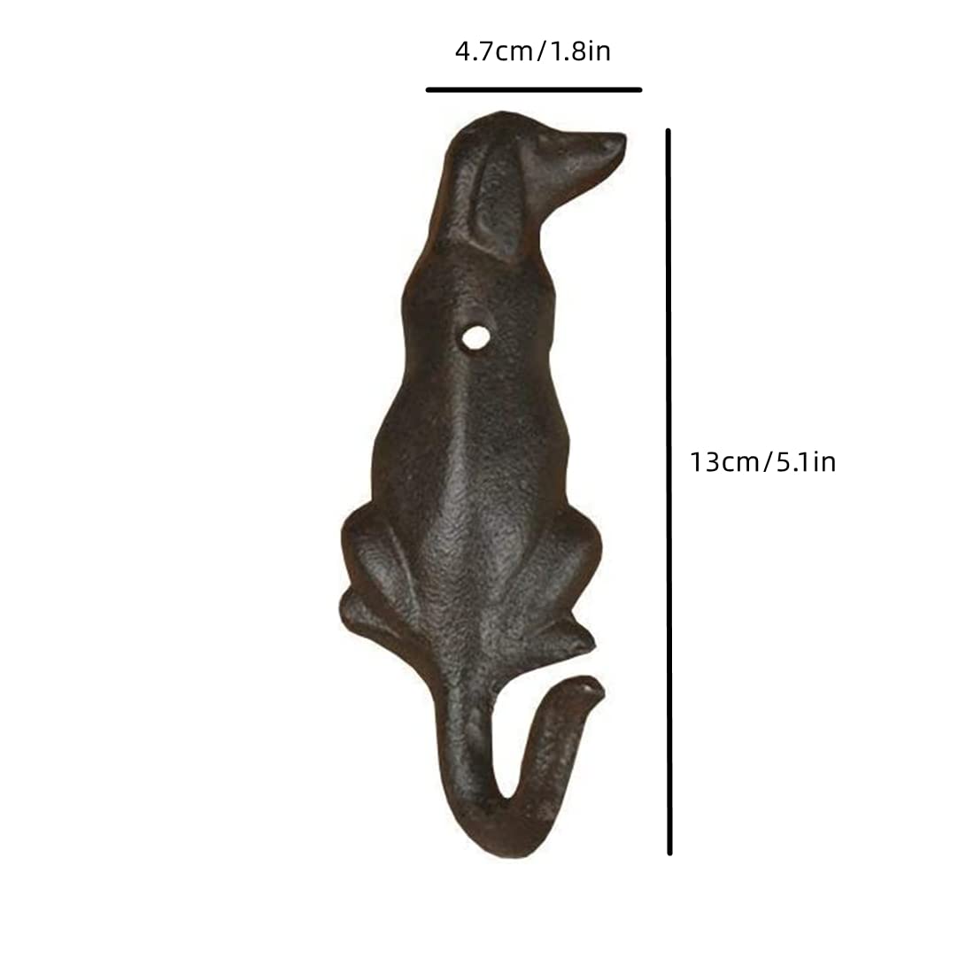 Kassbest Retro Creative Wall Hooks Dog Styling Shape Cast Iron Coat Hooks Coat Hooks Hat Hooks Coat Hooks Wall Mounted Door Hooks Decor Hooks 2 Pack