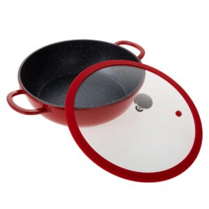 Curtis Stone 4.5-Quart Cast Aluminum Multi-Pan w/Lid & Multi-Use Rack 777-973 (Renewed)