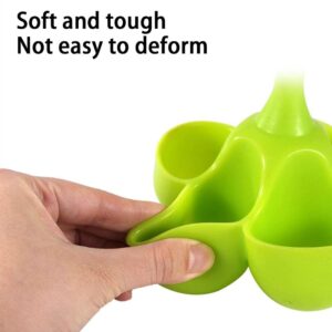 Silicone Steamed Egg Tray,Silicone Egg Holder Egg Poaching Boiling Cooker Pot Steam Rack for Stovetop Kitchen Gadgets Dining Kitchen Tools