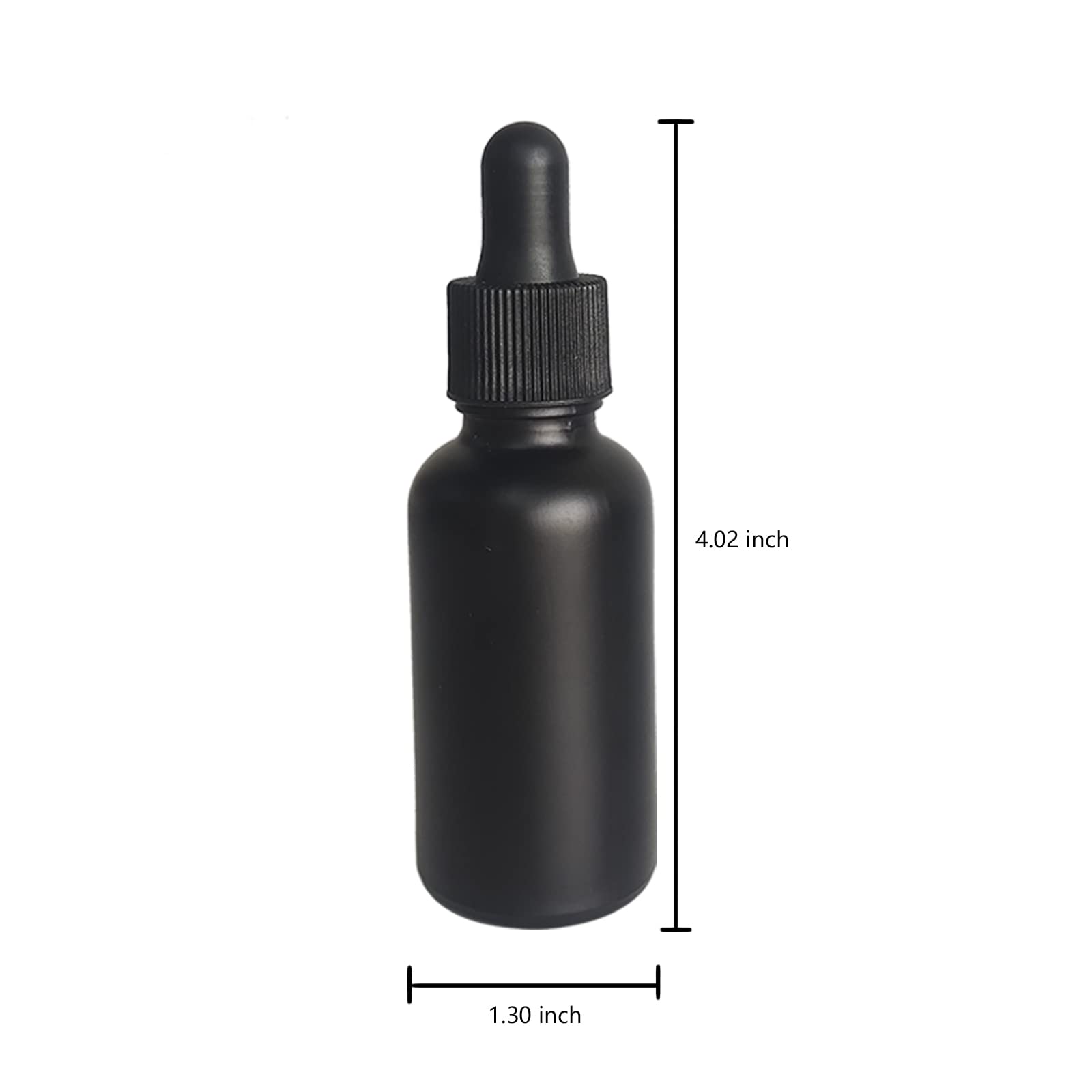 BEGIKET 12 Pack 1oz Black Coated Glass Dropper Bottle,30ml Frosted Black Glass Bottles with Eye Droppers,for Essential Oils,Leakproof Travel Bottles, Oil Bottles for Hair