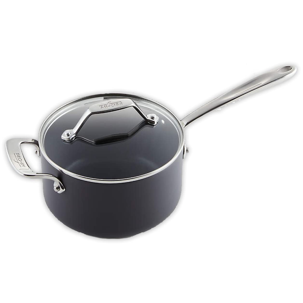 All-Clad Essentials Nonstick Cookware (2.5 Quart Sauce Pan with Lid)