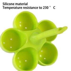 Silicone Steamed Egg Tray,Silicone Egg Holder Egg Poaching Boiling Cooker Pot Steam Rack for Stovetop Kitchen Gadgets Dining Kitchen Tools