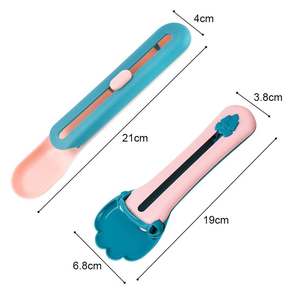 gofidin 2PCS Pet Feeder Cat Strip Squeeze Spoon, Multifunctional Pet Spoons Cat Feeder, Cat Wet Food Spoon Pet Food Spoon