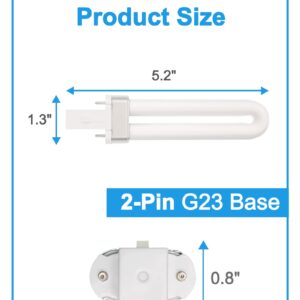 Dichroma 7W Replacement Bulb Compatible with BLACK and DECKER Model BDPC941 and other 7W Indoor Outdoor Mosquito Lamps with 2-Pin Base, 2 Pack