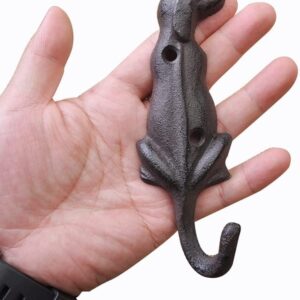 Kassbest Retro Creative Wall Hooks Dog Styling Shape Cast Iron Coat Hooks Coat Hooks Hat Hooks Coat Hooks Wall Mounted Door Hooks Decor Hooks 2 Pack