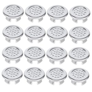 angoily 20pcs wash basin overflow ring kitchen drain cap cover sink basin trim bathtub drain cover sink hole cover insert round hole insert spares sink trim ring plastic ceramics round cap