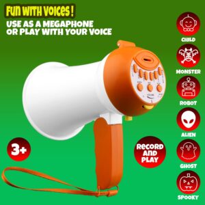 Megaphone for Kids - Cool Voice Changer Toy for Kids - Record & Play and Siren - Ideal Gift for Boys & Girls Ages 5-6-7-8+ Years old - Voice Changing Device - Cool Outdoor Toys Gift Ideas for Kid