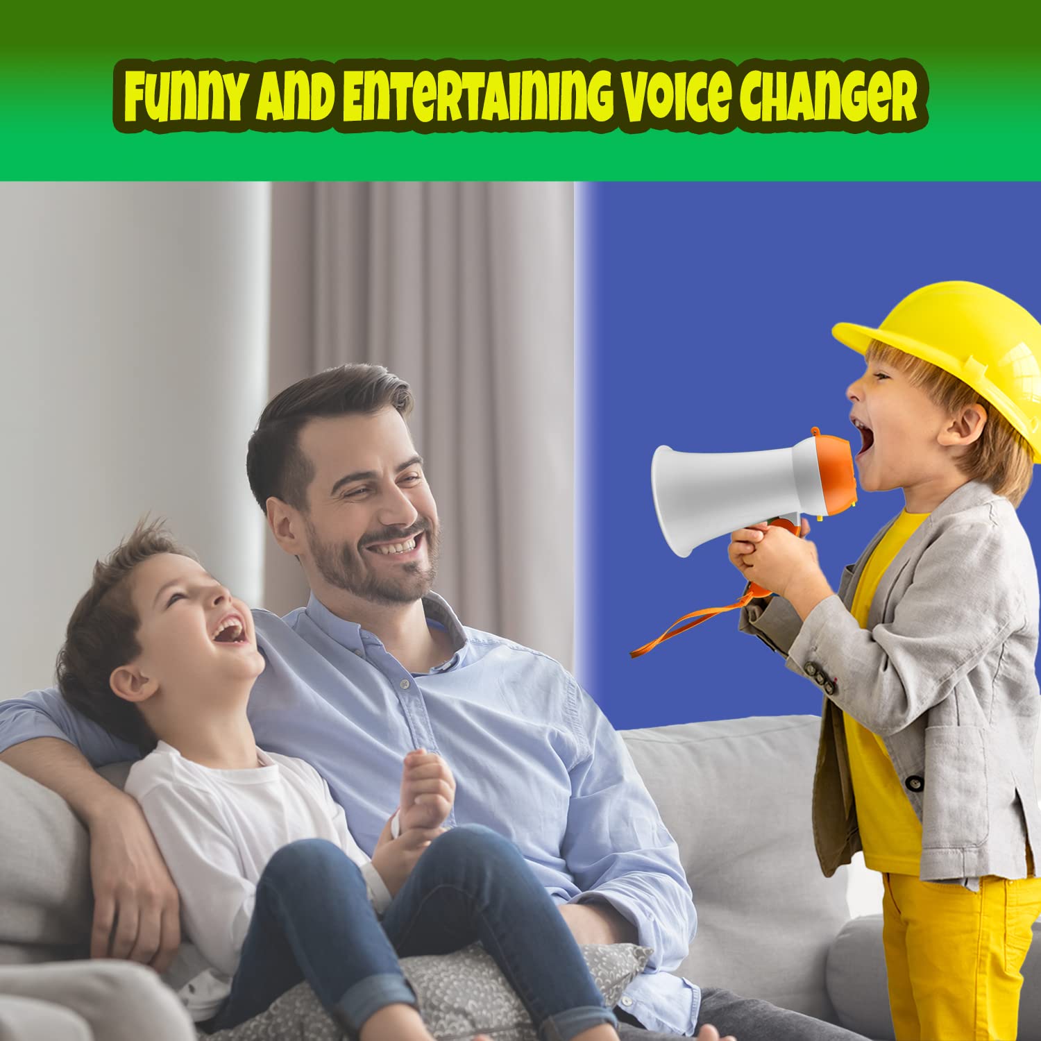 Megaphone for Kids - Cool Voice Changer Toy for Kids - Record & Play and Siren - Ideal Gift for Boys & Girls Ages 5-6-7-8+ Years old - Voice Changing Device - Cool Outdoor Toys Gift Ideas for Kid