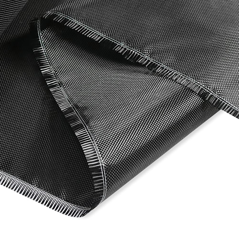 BAIWANLIN Carbon Fiber Fabric Cloth High Strength Lightweight for Car Modification | 240g/m² | 1m/39.37" Wide Roll length0.5m/19.69",Plain