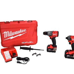 Milwaukee 3699-22 18V Surge Impact and Hammer Drill Combo Kit w/ 2 5Ah Batteries