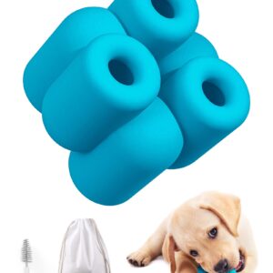 Moonorange Treat Dog Toy, Dog Chew Toys for Aggressive Chewers, Interactive Slow Feeder Dog Toys, Durable Fillable Toy Collection, Frozen Feeding Dog Toy for All Breed Sizes (Blue)