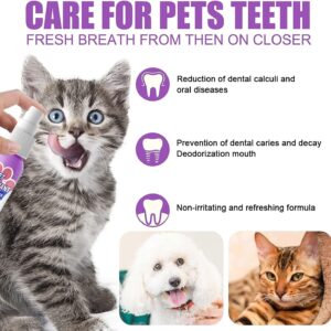 Petry Oral Spray, Petry Teeth Cleaning Spray for Dogs & Cats, Pet Breath Freshener Spray Care Cleaner 60ml, Pet Oral Spray Clean Teeth, Dog and Cat Natural Breath Freshener