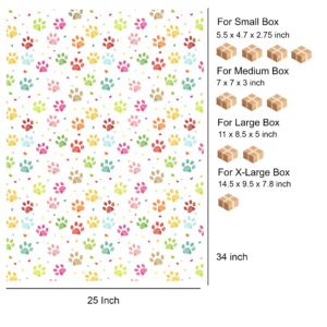 arkamii premium wrapping paper set of 4 sheets size 34 x 25 inch cute pet child (18-8681)