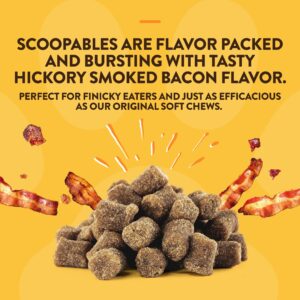 NaturVet Scoopables Coprophagia for Dogs - No Poop Eating for Dogs - Stool Eating Deterrent Supplement with Probiotic & Digestive Enzymes - Hickory Smoked Bacon Flavored | 11oz Bag