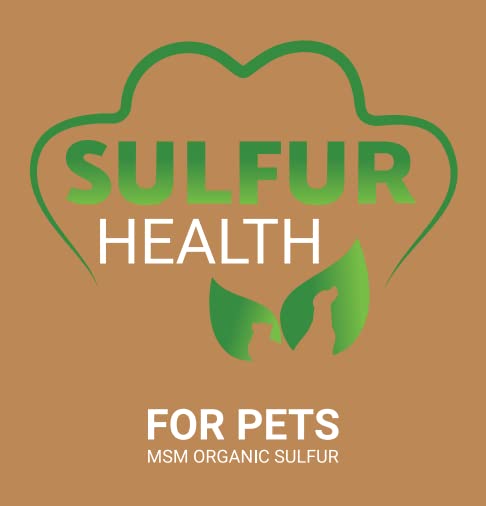 Organic Pet Sulfur - 99.9% Pure MSM Supplement for Pets - Lab-Tested and Certified Pet MSM