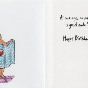 Oatmeal Studios Birthday Suit Return Desk Funny/Humorous Feminine Birthday Card for Her : Woman