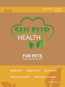 organic pet sulfur - 99.9% pure msm supplement for pets - lab-tested and certified pet msm