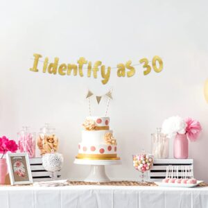 Funny Birthday Gold Glitter Banner – Happy Mens Birthday Party Supplies, Ideas, and Gifts – 21st, 30th. 40th, 50th, 60th, 70th, 80th Adult Birthday Decorations