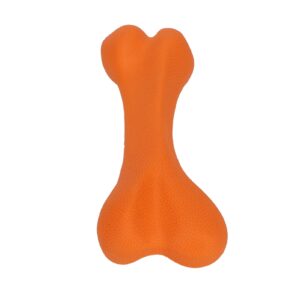 Dog Dental Chews Toy, Teeth Grinding Cleaning Dog Bone Toy Bite Resistant Interactive Rubber for Pet Supplies for Dog (S)