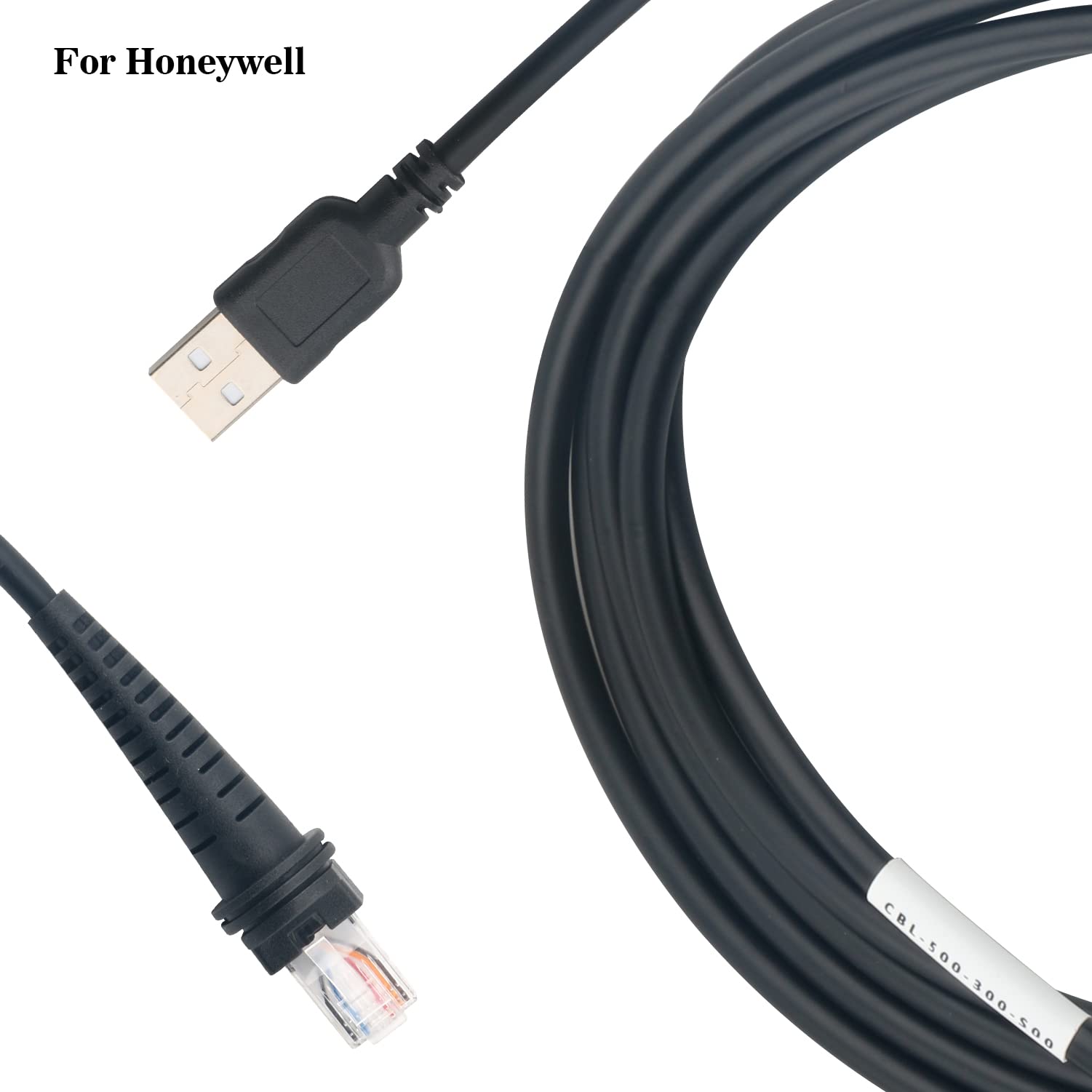 USB Barcode Scanner Cable for Honeywell 1900G 1200G 1400G Barcode Scanner (5m/16.4ft USB Port Coiled)