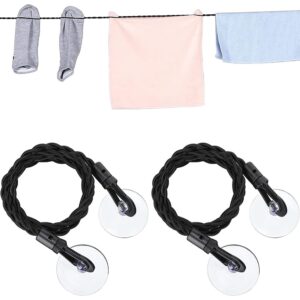 2 pcs travel clothesline portable retractable clothesline camping accessories cruise essentials for outdoor and indoor use backyard vacation hotel balcony clothes drying line