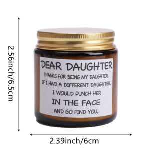 Mothers Day Gifts for Daughter, Daughter Gifts from Mom and Dad, Birthday Gifts for Daughter Adult, Daughter Candle for Graduation Wedding