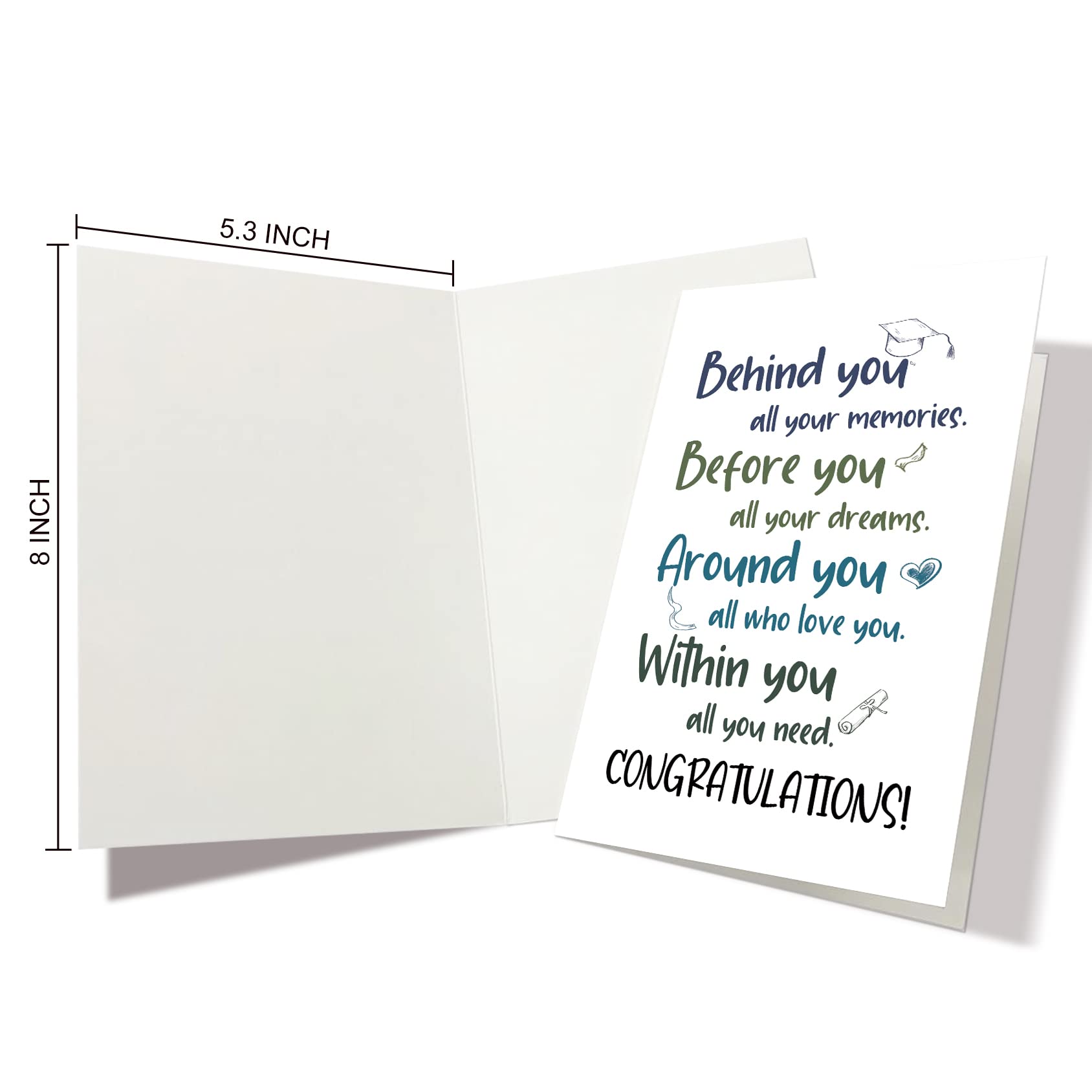 Nchigedy Cute Graduation Card for Her Him, High School or College Graduation Card, Medical Student or Nursing School Grad Gift