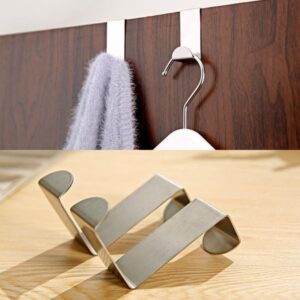 HomeSoGood 10 Pcs Z-Shaped Hooks,Stainless Steel Clothes Hanger Holder Cabinet Draw Organizer