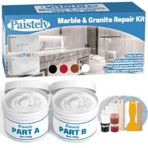 marble and granite repair kit, tintable porcelain repair kit, quartz countertop repair kits for marble, quartz, resin, acrylic, granite and more (color match)