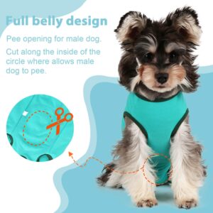 Etdane Dog Recovery Suit After Surgery Onesies Female Male Dog Surgical Vest Pet E-Collar Alternative for Small Medium Dog Pink/X-Large