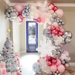 Metallic Sliver Balloon Different Sizes 110 Pcs 18 12 10 5 Inch Chrome Balloon Garland Arch Kit Confetti Balloons Latex Party Balloons for Graduation Baby Shower Birthday Wedding Party Decorations