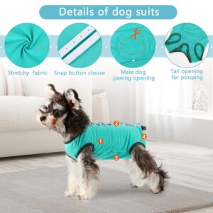 Etdane Dog Recovery Suit After Surgery Onesies Female Male Dog Surgical Vest Pet E-Collar Alternative for Small Medium Dog Pink/X-Large