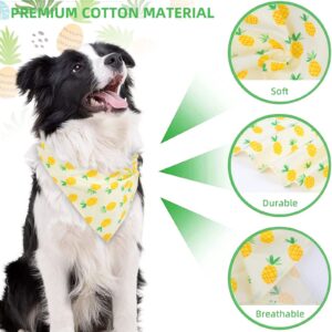 Dog Bandanas, VIPITH 6 Pack Spring Summer Hawaii Fruit Pattern Dog Bandana Dog Scarf Bibs Kerchief, Dog Bandanas Boy Girl Dog Gifts Cat Products Dog Apparel & Accessories for Small to Large Dog Puppy