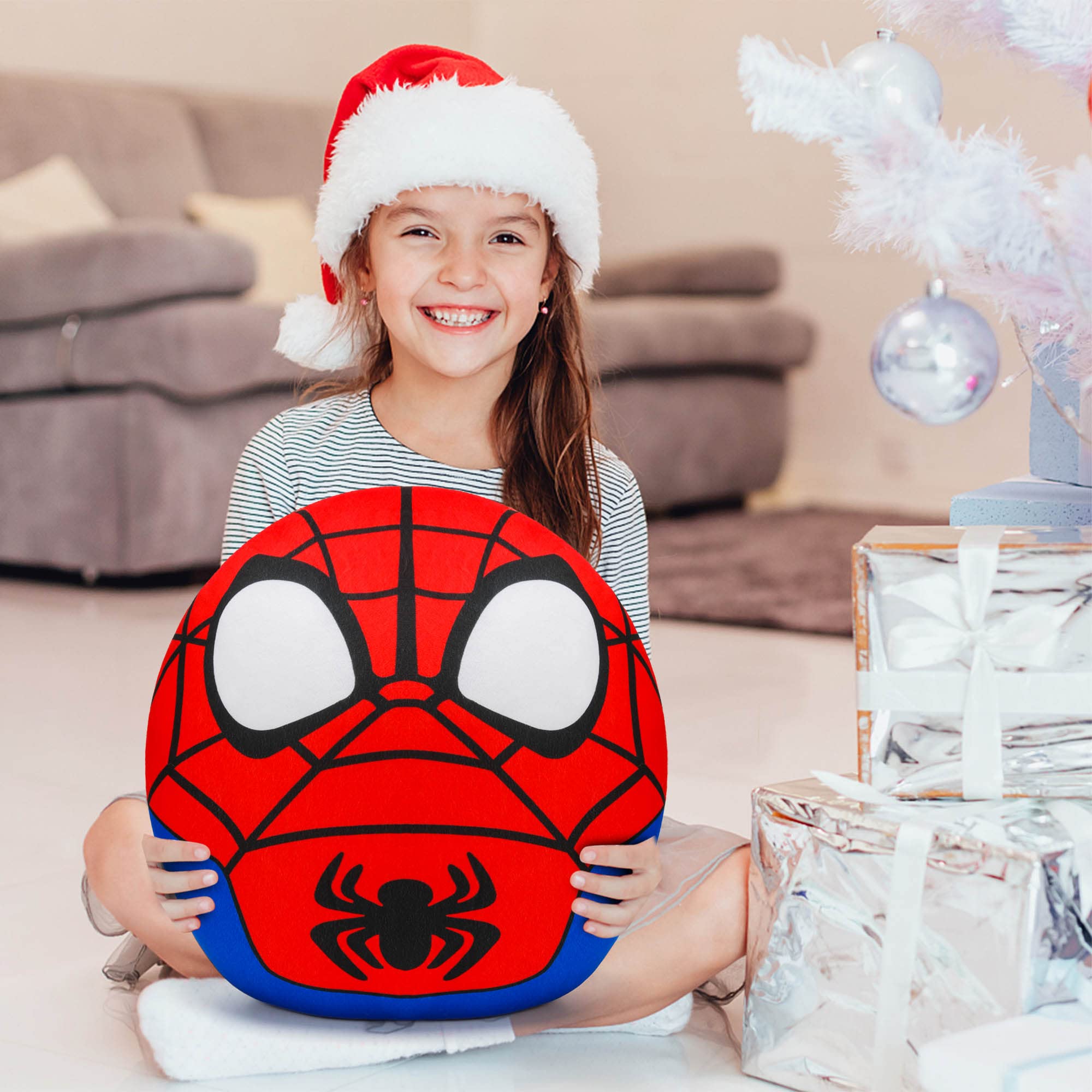 Hevano 13.5 Inch Spider Plush Pillow, Super Soft Spider Plushies Stuffed Animal Toys for Kids Adults Movie Fans, Birthday Gift Children's Day, Red