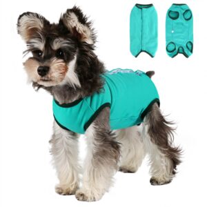 etdane dog recovery suit after surgery onesies female male dog surgical vest pet e-collar alternative for small medium dog pink/x-large